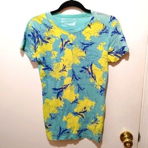 Women's OAKLEY Seafoam colored graphic tee. Size S